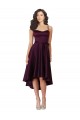 Elegant High Low Satin Bridesmaid Dress / Prom Dress with Criss Cross Back Geelong