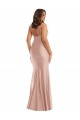 Shop Deep V-Neck Formal Silky Satin Mermaid Bridesmaid Dress / Prom Dress with Side Slit Geelong