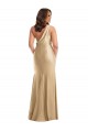 Shop One Shoulder Asymmetrical Cowl Back Formal Silky Satin Mermaid Bridesmaid Dress / Prom Dress Geelong