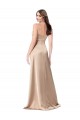 Shop Formal Silky Satin Bridesmaid Dress / Prom Dress with Draped Surplice Bodice Geelong