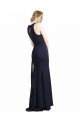 High Neck Sheath Long Crepe Bridesmaid Dress / Prom Dress Geelong