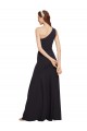 Fit and Flare Formal Crepe Bridesmaid Dress / Prom Dress with One Shoulder Geelong