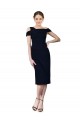 Shop Draped Cross Shoulder Stretch Formal Crepe Cocktail Dress / Homecoming Dress Geelong