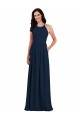 Shop Criss Cross Back Crepe Halter Bridesmaid Dress with Pockets Geelong