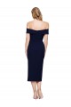 Shop Midi Length Short Formal Crepe Bridesmaid Dress / Cocktail Prom Dress with Side Split Geelong