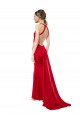 Shop High Neck Mermaid Open Back Formal Crepe Maxi Bridesmaid Dress / Prom Dress with Train Detail Geelong