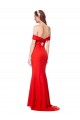 Shop Cross Front and Back Bardot Sleeveless Formal Crepe Maxi Bridesmaid Dress / Prom Dress Geelong