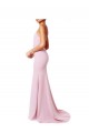 Shop Square Neck Criss Cross Open Back Slim Crepe Bridesmaid Dress / Prom Dress with Spaghetti Straps Geelong