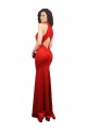 Halter Neck keyhole Front Back Long Formal Stretch Satin Bridesmaid Dress / Prom Dress Geelong