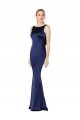 Sheath High Neck Formal Stretch Satin Bridesmaid Dress / Prom Dress Low Back Geelong
