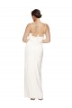 High Neck Formal Stretch Satin Bridesmaid Dress / Prom Dress with Low Back and Side Slit Geelong