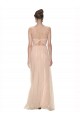 Long Tulle Bridesmaid Dress with Illusion Neck Geelong