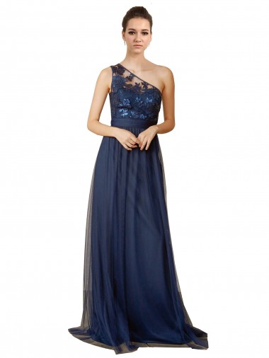 Sequined Floral Lace Sweetheart Tulle Bridesmaid Dress Geelong