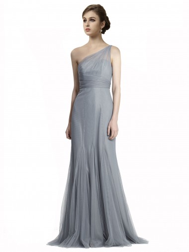Shop One Shoulder Tulle Fit and Flare Bridesmaid Dress Geelong