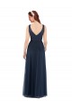 V-Neck Soft and Simple Tulle Bridesmaid Dress Geelong