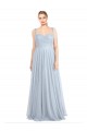 Shop Sweetheart Spaghetti Straps Long Tulle Bridesmaid Dress with Criss Cross Back Geelong