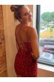 Shop V-Neck Sleeveless Short Velvet Sequins Homecoming Dress / Prom Dress Geelong