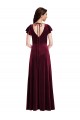 Shop Flutter Sleeve Velvet Maxi Bridesmaid Dress / Prom Dress with Pockets Geelong