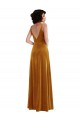 Twist Front Cutout Velvet Maxi Bridesmaid Dress / Prom Dress with Pockets Geelong