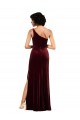Shop Formal One Shoulder Floor-Length Velvet Bridesmaid Dress / Prom Dress Geelong