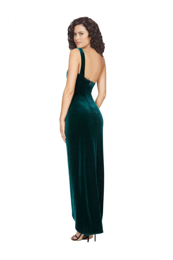Shop One Shoulder Velvet Front Wrap Bridesmaid Dress / Prom Dress  Geelong
