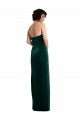 Shop Scooped Strapless Long Formal Velvet Bridesmaid Dress / Prom Dress with Daring Side Slit Geelong