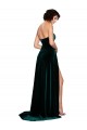 Sweetheart Fluid Velvet Bridesmaid Dress / Prom Dress with High Split Geelong